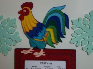 Cadru magnetic pentru o imagine cu un cockerel - târg de maeștri - manual, manual