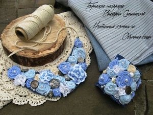 Producem colierul din material textil în stilul boho - târg de maeștri - manual, manual