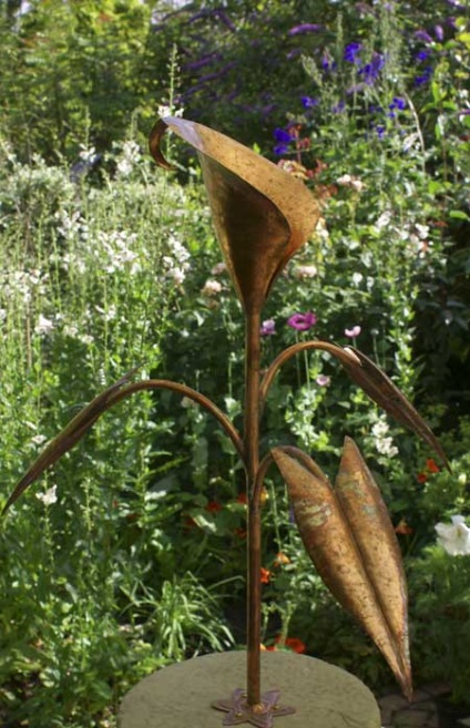 Sculpturi de grădină de cupru și fântâni în design peisagistic, I și design peisagistic