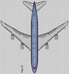 Simularea modelului Boeing 747-400 conform desenului