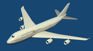 Simularea modelului Boeing 747-400 conform desenului