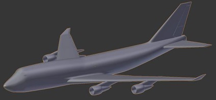 Modelarea unui avion în blender 1