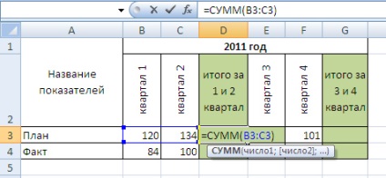 MS Excel 2007 Introducerea formulelor