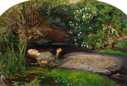 Ophelia - mille și - iubit - Rossetti a revenit în tate britanic, 24 de ani