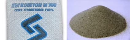 Nisip-beton ljuks m300 avantajele de aplicare, frământarea unei soluții de mâini proprii, prețul