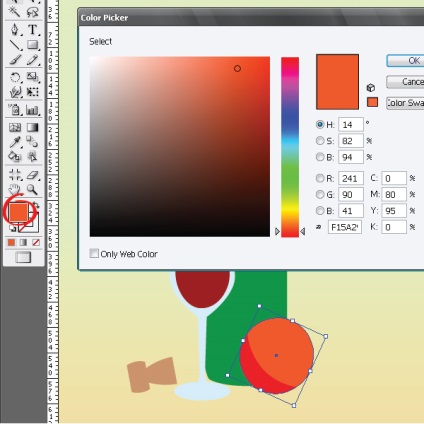 A részletes bemutató Adobe Illustrator csendélet stílusában primitív művészet (a magyarázatot