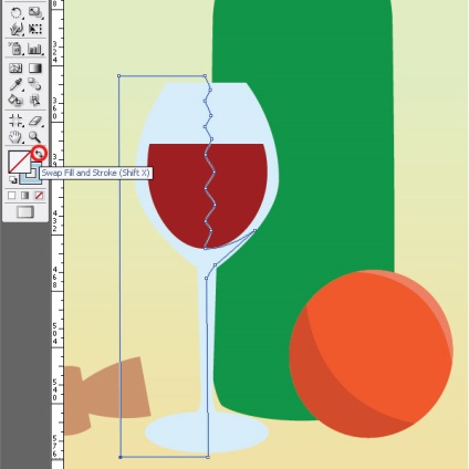 A részletes bemutató Adobe Illustrator csendélet stílusában primitív művészet (a magyarázatot