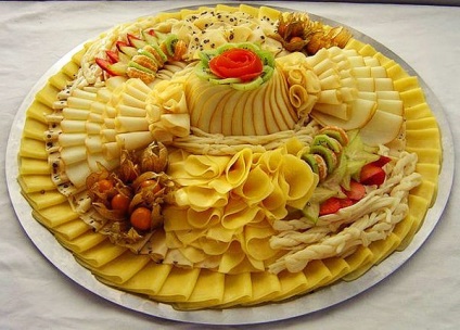 Festive plăcuță felii de brânză - simple rețete
