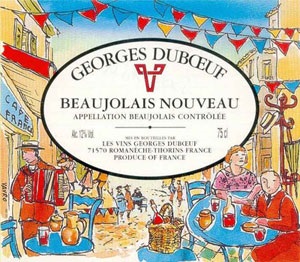 Vacanță de vin tânăr (beaujolais nouveau)