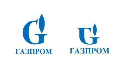 Áttervezése az új logó a „Gazprom”
