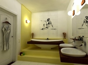 Javítás fürdőszoba kezüket - egy fotó és videó munkaszakaszokra