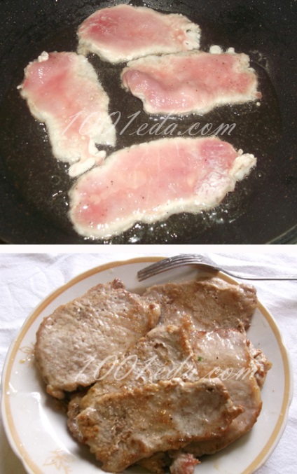 Reteta de cotlet din carne de porc cu sos de bechamel - cotlet de la 1001 de alimente