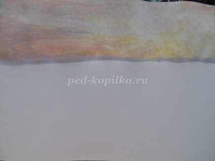 Desenarea unei gașe de peisaj de luncă în etape (peisaj) Desenarea unei gouache pe luncă în etape