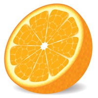 Desenați o portocalie într-un ilustrator