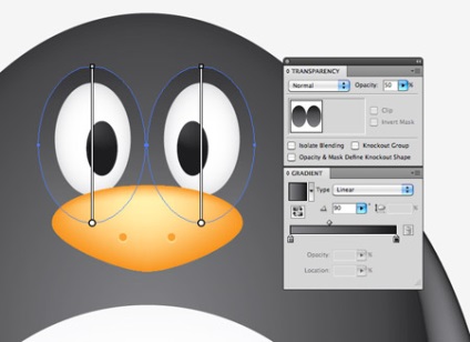 Desenați un pinguin amuzant vector în ilustratorul Adobe -