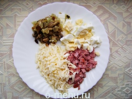 Saláta - Emerald recept lépésről lépésre fotók, étel az asztalra (fotók) Saláta - Emerald recept lépésről lépésre fotók, étel az asztalra
