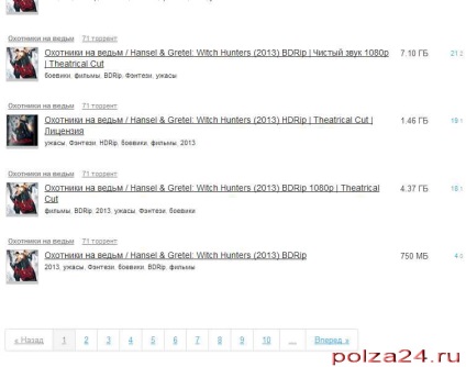 Site pentru descărcarea de filme prin torrent, use-24