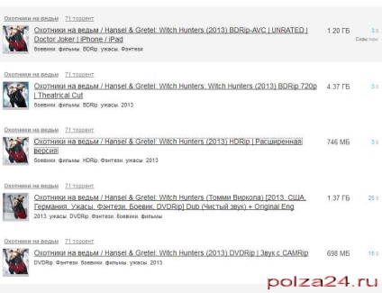 Site pentru descărcarea de filme prin torrent, use-24