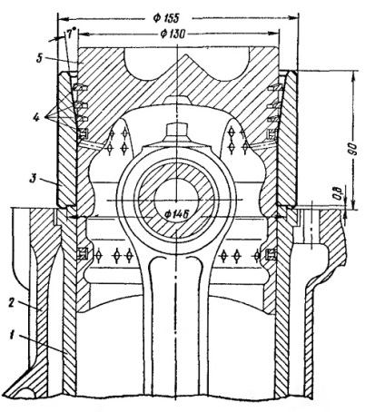 Asamblați grupul de șunți-piston al motorului ямз-236