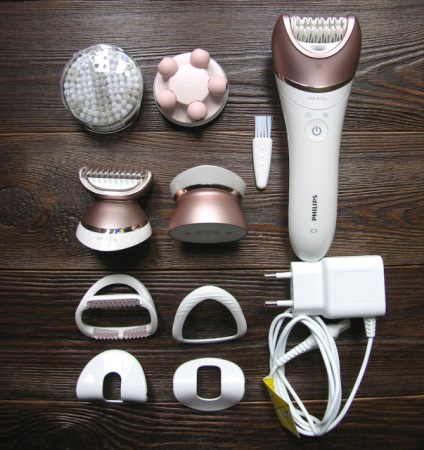 Sheroshka cu masherochka philips satinelle bre650 epilator 8-in-1 cu masaj cu role