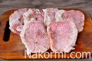 Carne de porc cu brânză în rețetă cuptor cu fotografie