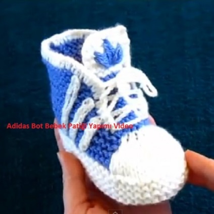 Modelul de tricotat Acele de tricotat Adidas - Booties - Adidas adidași - croșetat Cum să Knit o schemă sau