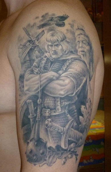 Tattoo bogatyr - adică, schițe de tatuaje și fotografii