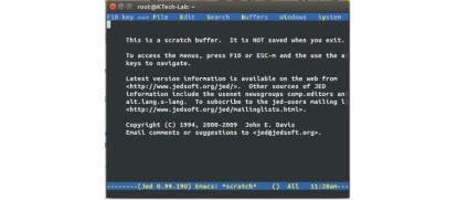 Un editor de text pentru linux