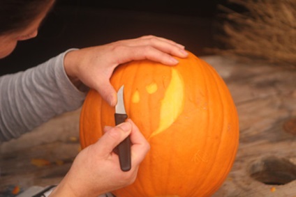 Halloween tök, hogyan lehet a sütőtök a Halloween a kezüket, ötletek és képek tök, hírportál