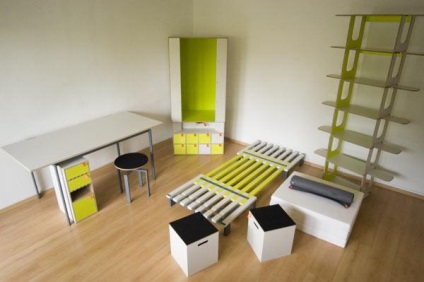 Scaune pliabile de mobilier transformabile, scaune pliante, pereți funcționali