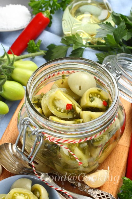 Három recept ecetes zöld paradicsom, goodatcooking (fokhagyma) Három recept ecetes zöld paradicsom, goodatcooking