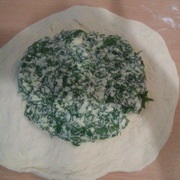 Ualibahi (oszét pite sajttal), lépésről lépésre recept fotók (recept) Ualibahi (oszét piték sajt) lépésről lépésre recept fotók