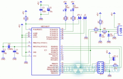 Usbasp - programator usb pentru microcontrolere atmel avr - radioactive - toate pentru radioamator