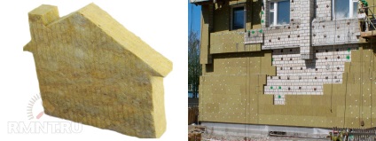 Încălzirea pereților unei case de cărămidă pentru tencuit
