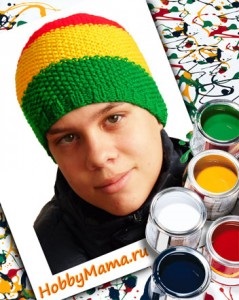 Tricotate ace pălărie Jamaican pentru un băiat adolescent