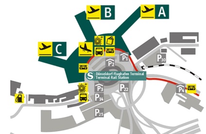 Aeroportul Düsseldorf - descrierea aeroportului, a terminalelor și a serviciilor