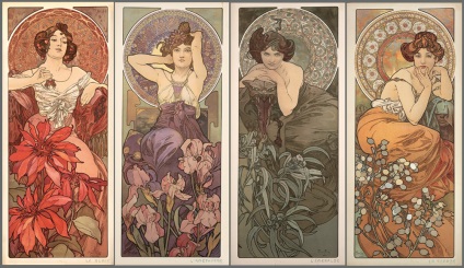 Alphonse Fly - picturi, ilustrații și stil art nouveau