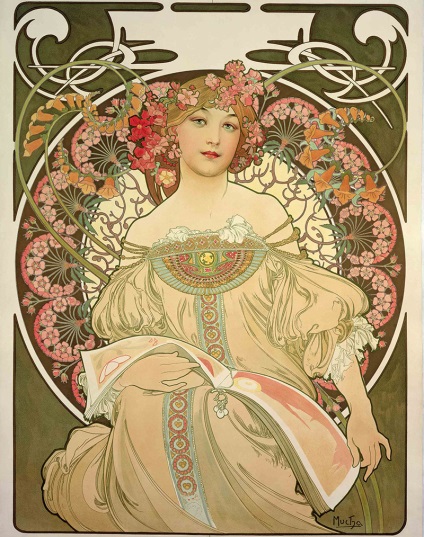 Alphonse Mucha - festmények, illusztrációk és szecessziós