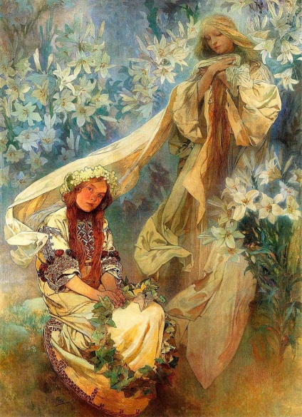 Alphonse Mucha - festmények, illusztrációk és szecessziós