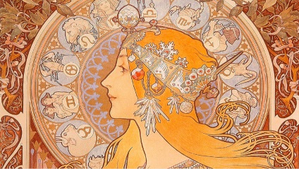 Alphonse Mucha - festmények, illusztrációk és szecessziós