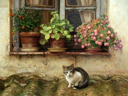 Antonio Guzman pictează și pisica lui