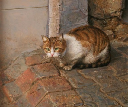 Antonio Guzman pictează și pisica lui