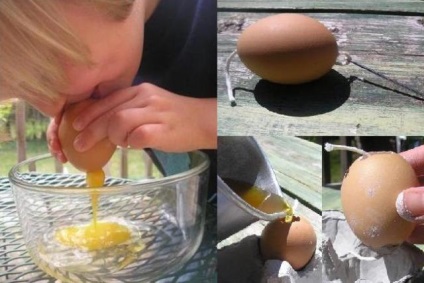 Facem o lumanare sub forma unui ou din ceara, cu mainile noastre in pas