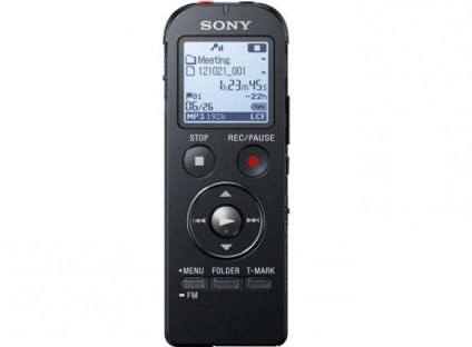 Dictophone sony icd px333 descriere, manuale de utilizare, comentarii
