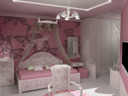 Designul unui dormitor pentru o fată - secrete de decorare a camerei unui adolescent