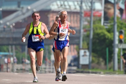 Fun-run - maraton - Luzhniki-2012 alergând împotriva unui accident vascular cerebral