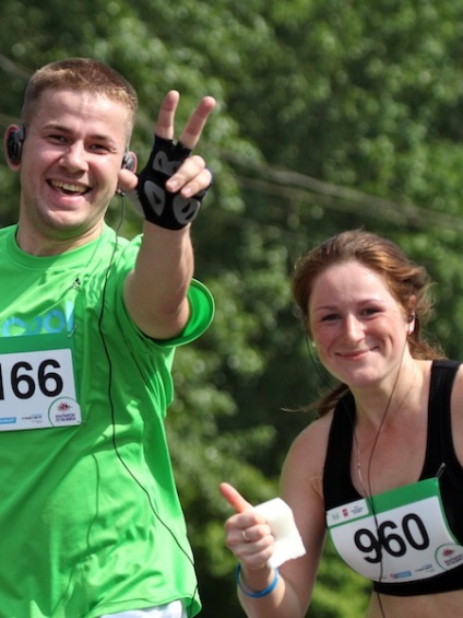 Fun-run - maraton - Luzhniki-2012 alergând împotriva unui accident vascular cerebral