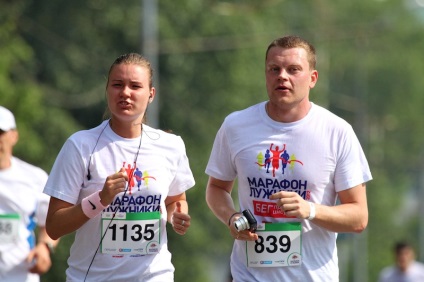 Fun-run - maraton - Luzhniki-2012 alergând împotriva unui accident vascular cerebral