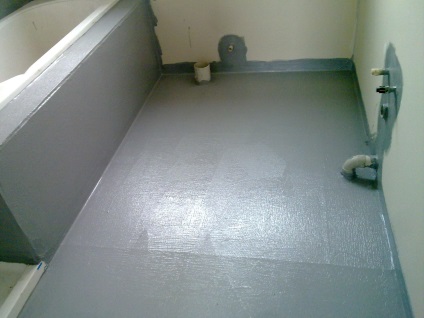 Hidroizolarea baie pe pereți modul de a face cererea, podeaua este modul în care se face de etanșare,