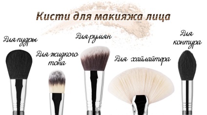 Ce perii sunt necesare pentru make-up, kodi professional